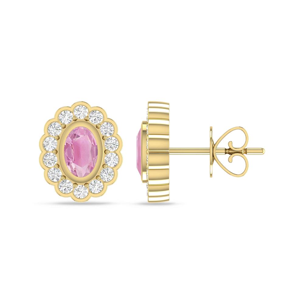 Yellow Gold - Pink Tourmaline